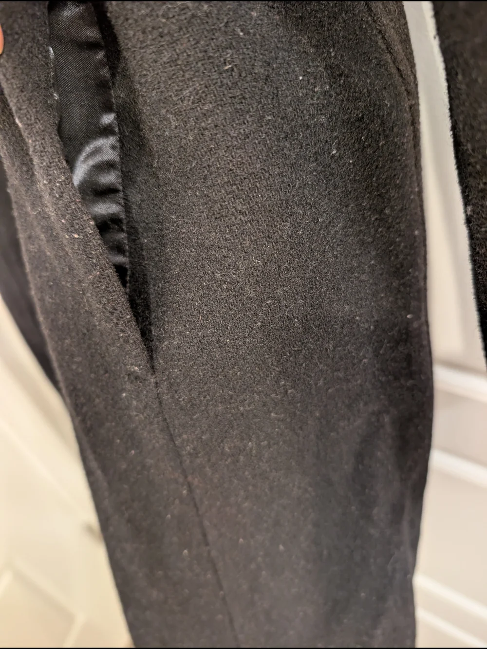 Classic J. Crew Black Wool Coat with Gold Buttons Size 6 Petite